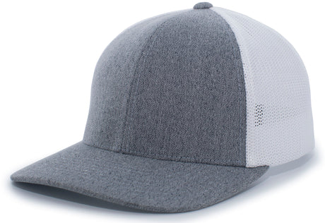 Pacific Headwear Heather Trucker Flexfit Cap Pacific Headwear