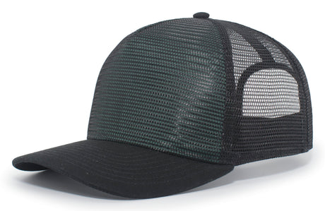Pacific Headwear 5-Panel Mesh Overlay Trucker Snapback Pacific Headwear