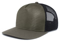 Pacific Headwear 5-Panel Mesh Overlay Trucker Snapback Pacific Headwear