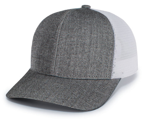 Pacific Headwear Herringbone Trucker Cap Pacific Headwear