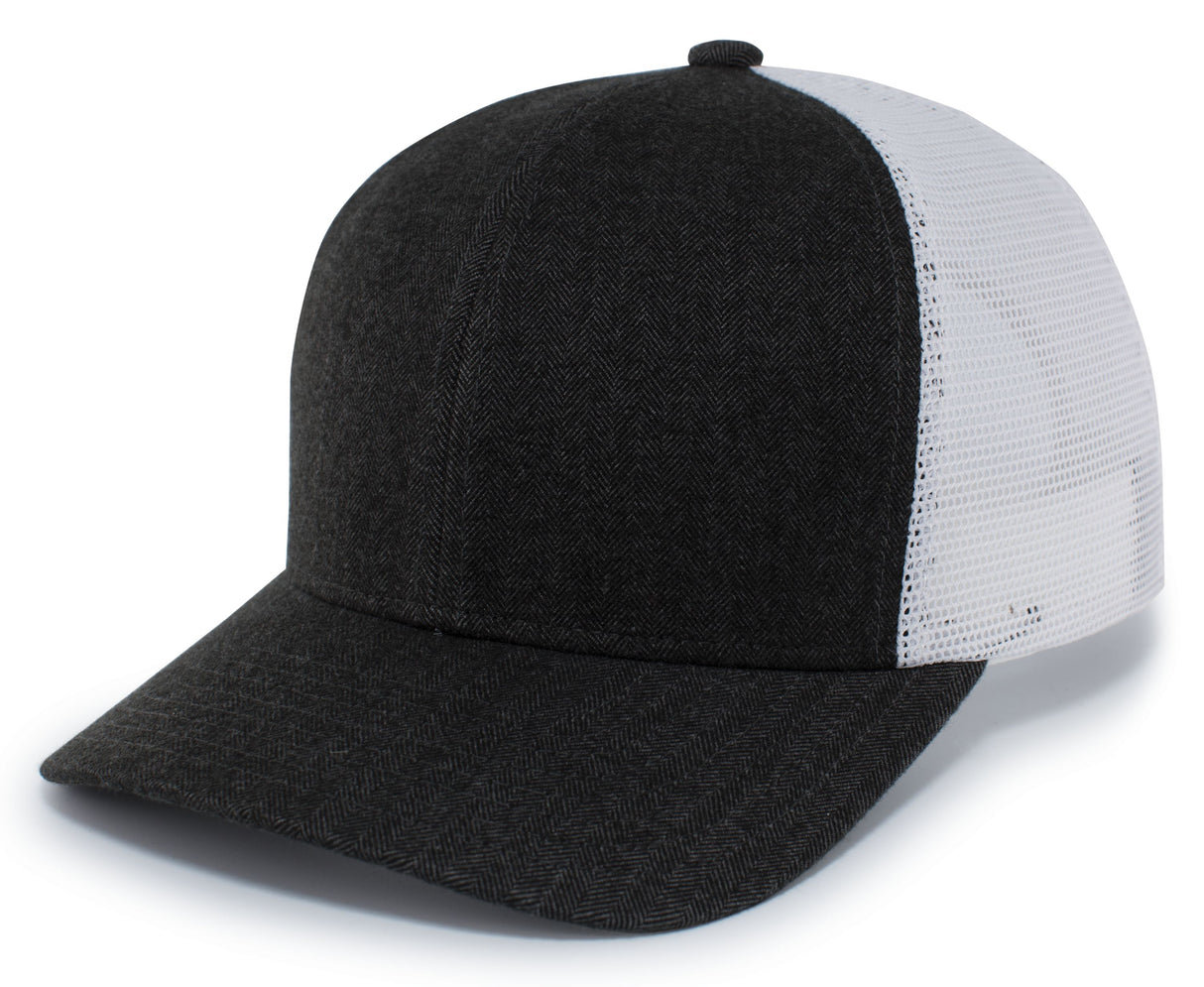 Pacific Headwear Herringbone Trucker Cap Pacific Headwear