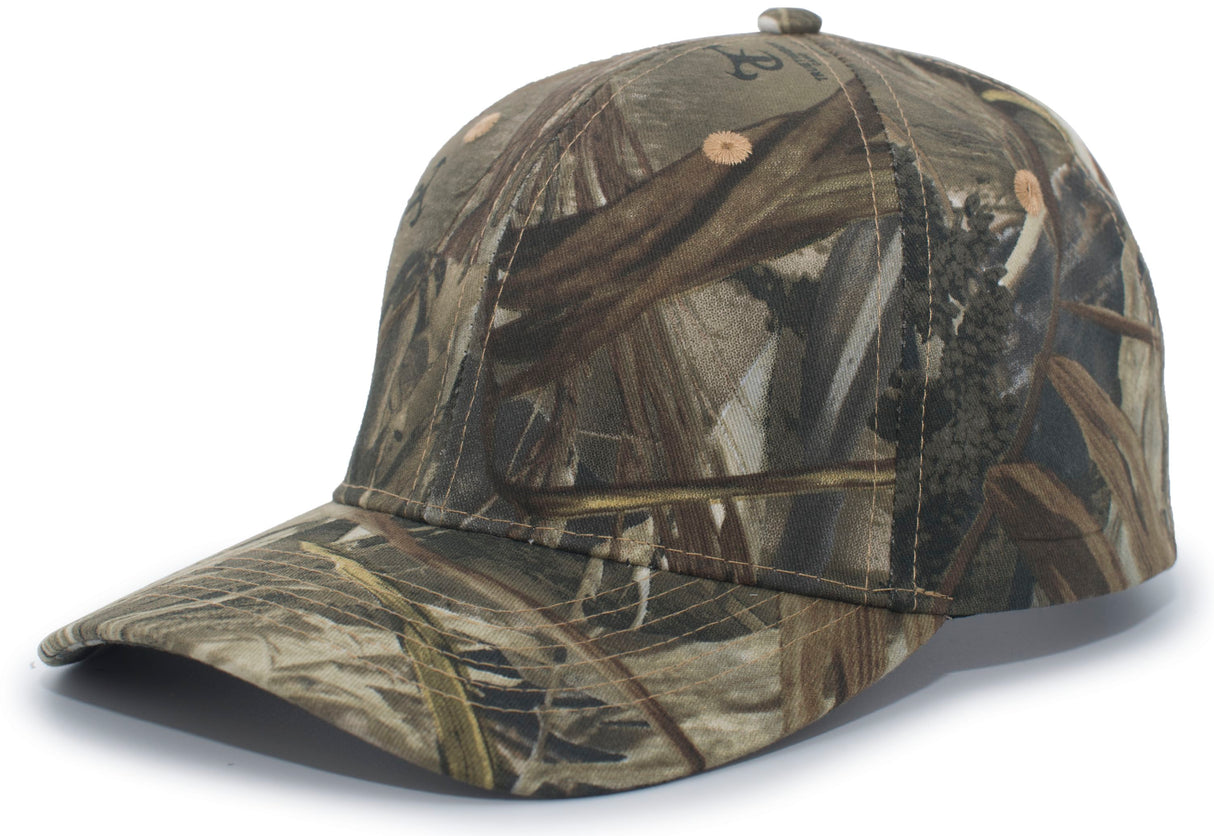 Pacific Headwear Structured Camo Hook-And-Loop Adjustable Cap Pacific Headwear