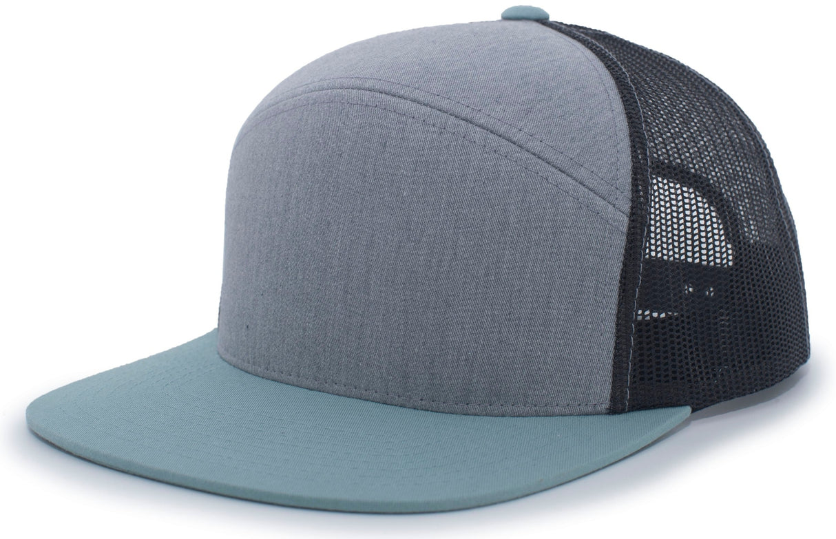 Pacific Headwear 6-Panel Arch Trucker Snapback Cap