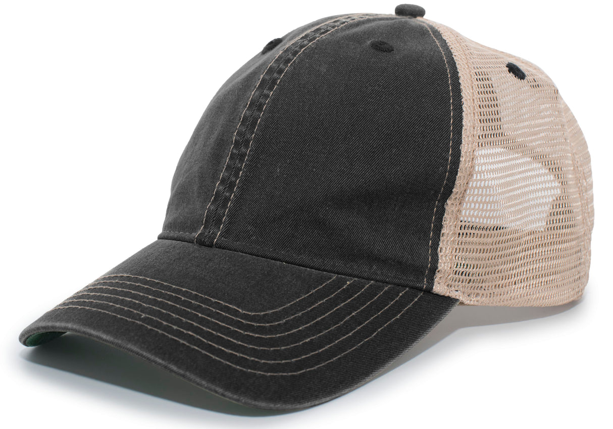 Pacific Headwear Vintage "Dirty" Trucker Snapback Cap Pacific Headwear