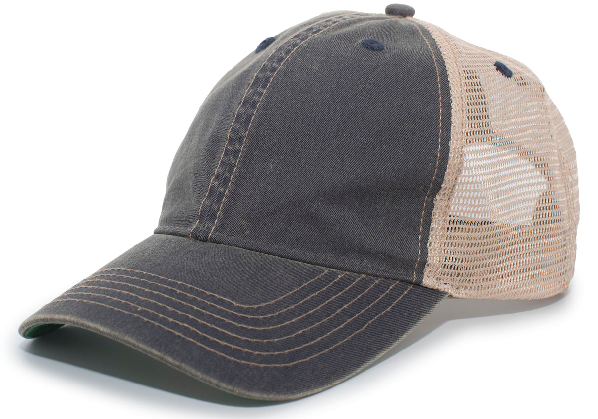 Pacific Headwear Vintage "Dirty" Trucker Snapback Cap Pacific Headwear