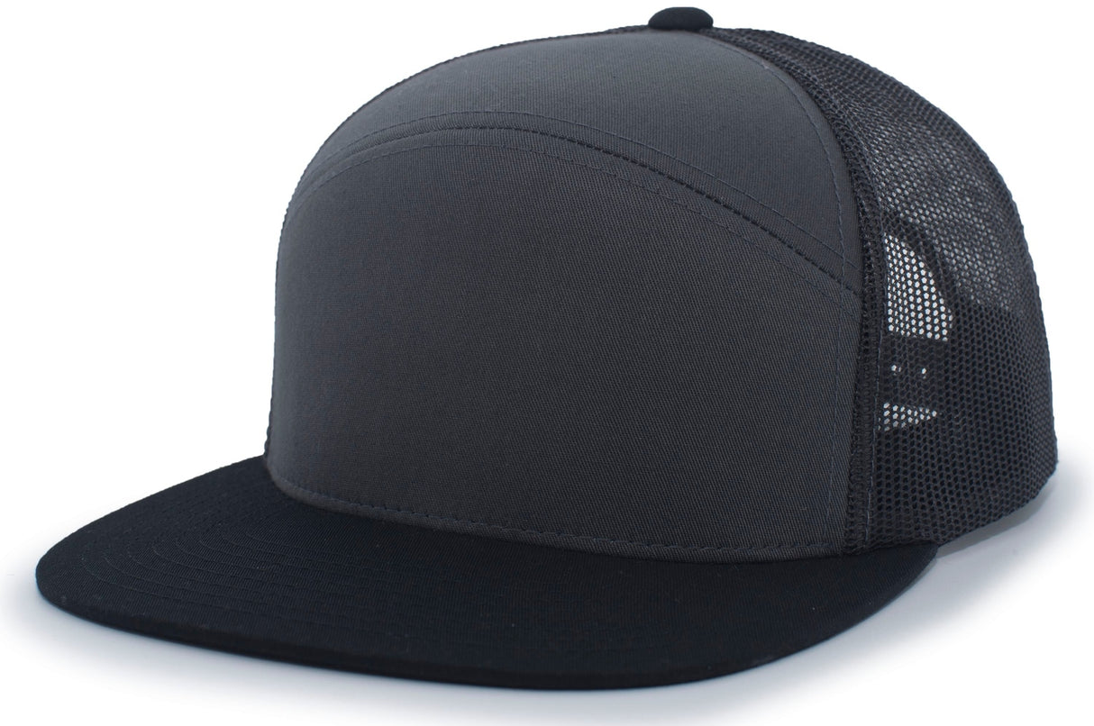 Pacific Headwear 6-Panel Arch Trucker Snapback Cap