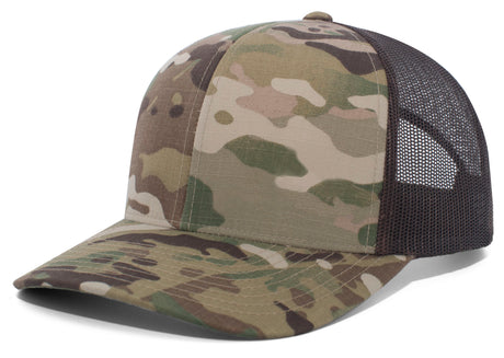 Pacific Headwear Multicam Trucker Snapback Cap Pacific Headwear