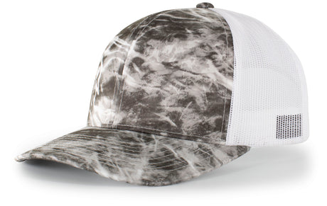 Pacific Headwear Elements Agua Camo Trucker Snapback Cap Pacific Headwear