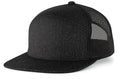Pacific Headwear Heather 6-Panel Arch Trucker Snapback Cap Pacific Headwear