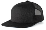 Pacific Headwear Heather 6-Panel Arch Trucker Snapback Cap Pacific Headwear