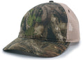 Pacific Headwear Vintage Camo Soft Trucker Snapback Cap Pacific Headwear