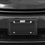 Rico Industries NFL  New York Giants Black 12" x 6" Chrome License Plate Frame-1