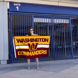 Rico Industries NFL  Washington Commanders Bold 3' x 5' Banner Flag-3