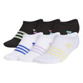 adidas Girl's Superlite 3.0 6-Pack No Show Socks