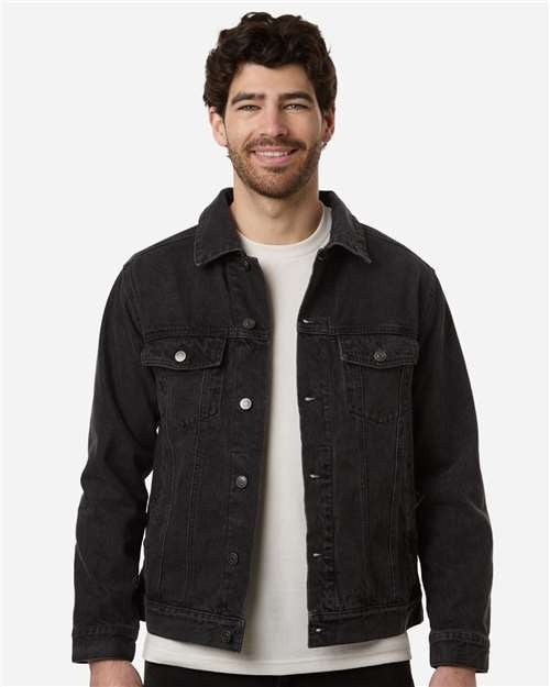 Harriton Men's Cooper Denim Jacket-3