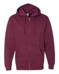 Independent Trading Co. Men's Midweight Full-Zip Hooded Sweatshirt Mens Apparel Jackets & Vests
