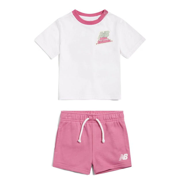New Balance Infant & Toddler Sticker Graphic T-Shirt & Shorts Set-1