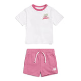 New Balance Infant & Toddler Sticker Graphic T-Shirt & Shorts Set-1