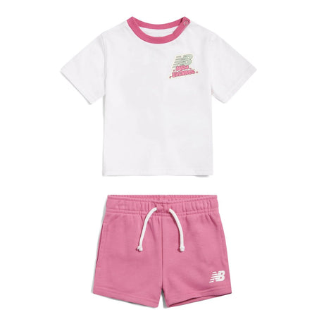 New Balance Infant & Toddler Sticker Graphic T-Shirt & Shorts Set-1