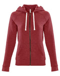 Next Level Women's Malibu Raglan Full-Zip Hoodie Next Level Apparel