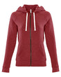 Next Level Women's Malibu Raglan Full-Zip Hoodie Next Level Apparel