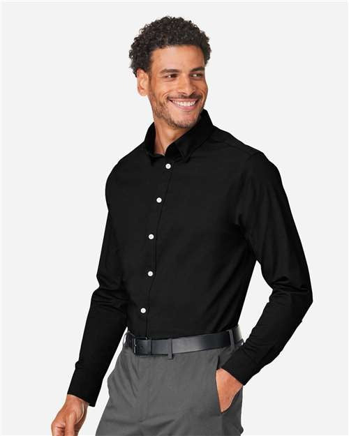 Devon & Jones Men's CrownLux Performance Spencer Poplin Dress Shirt-4