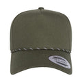 YP Classics Retro Cotton Blend Five-Panel Rope Cap-1