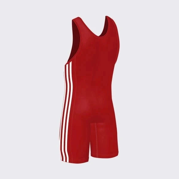 adidas Youth 3 Stripes Wrestling Singlet-2