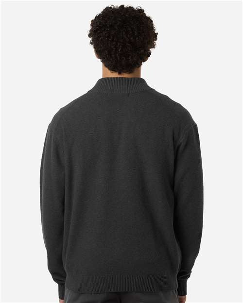 Devon & Jones Men's Hartland Textured Full Zip Sweater-5