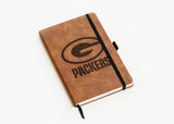 Rico Industries NFL  Green Bay Packers Brown - Primary Laser Engraved Small Notepad-2