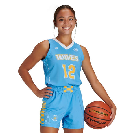 Custom Fitted Stretch Woven Basketball Jersey Womens, Girls Team Basketball Jerseys
