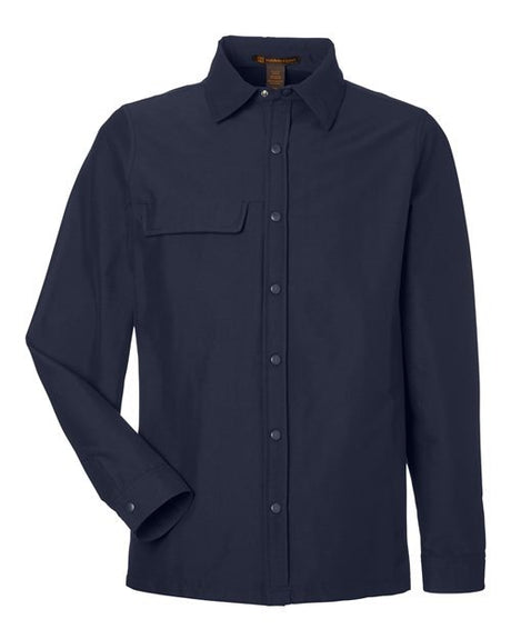 Harriton Men's Flex Twill Overshirt Jacket-1