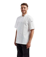 Artisan Collection by Reprime Men's Short Sleeve Recycled Chef Coat-2