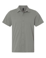 AllPro Men's Pro-Flex Sorona Button Down Short Sleeve Shirt-1