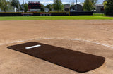 Portolite Baseball Pro Spiked Game Mat with No Lines-3