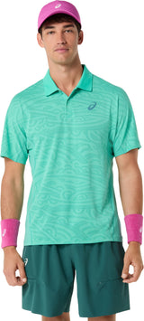 Asics Men's Match Jacquard Polo Short Sleeve Top-1