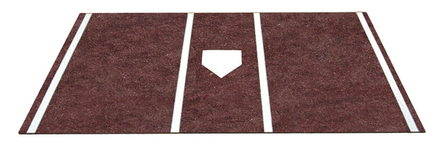 Trigon Sports Baseball ProTurf Home Plate Mat - 6'x12' Brown
