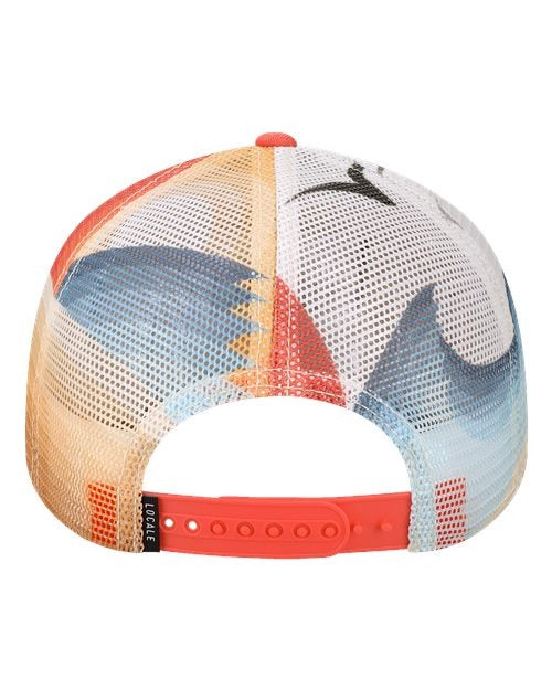 LOCALE Plain Front Five-Panel Trucker Cap-2