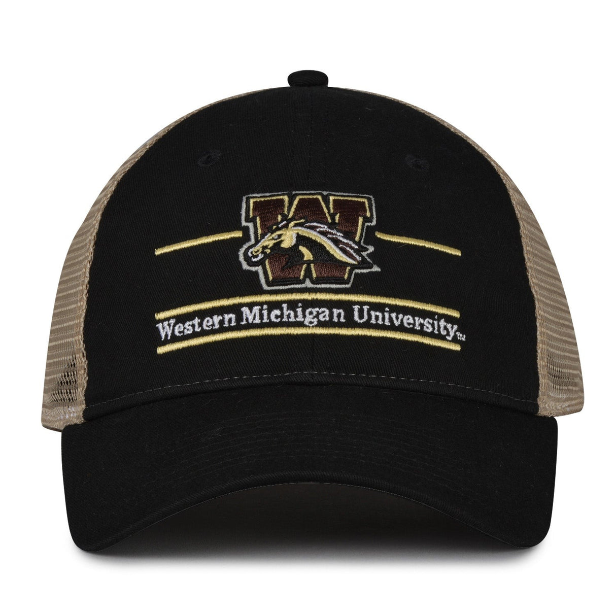 The Game Headwear Western Michigan Split Bar Trucker Hat