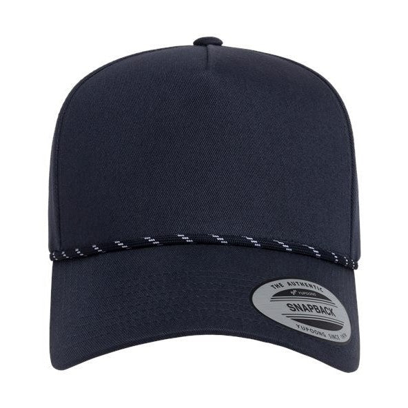 YP Classics Retro Cotton Blend Five-Panel Rope Cap-1