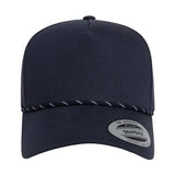 YP Classics Retro Cotton Blend Five-Panel Rope Cap-1