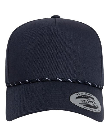 YP Classics Retro Cotton Blend Five-Panel Rope Cap-1