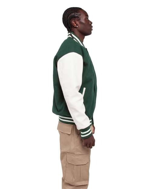 Shaka Wear Men's Letterman Jacket-2