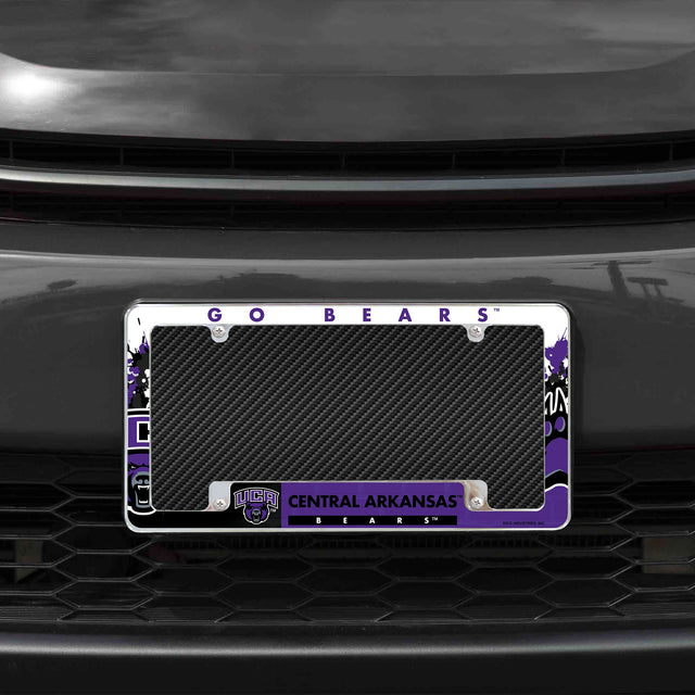Rico Industries NCAA Central Arkansas Bears Primary 12" x 6" Chrome License Plate Frame-1