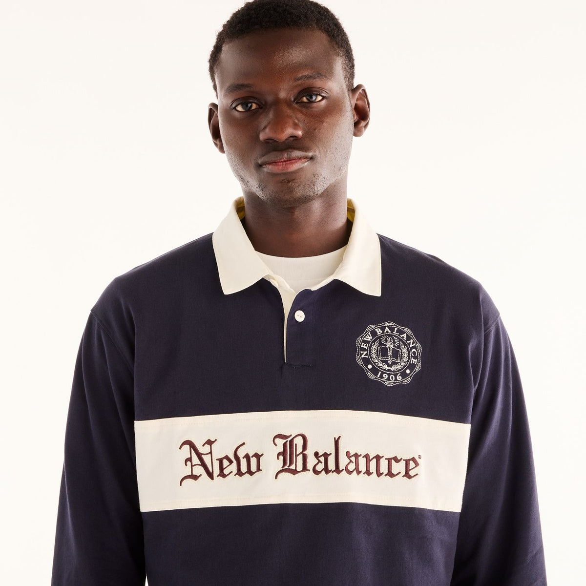 New Balance Men's Varsity Old English Rugby Polo-3