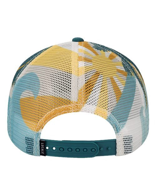 LOCALE Plain Front Five-Panel Trucker Cap-2