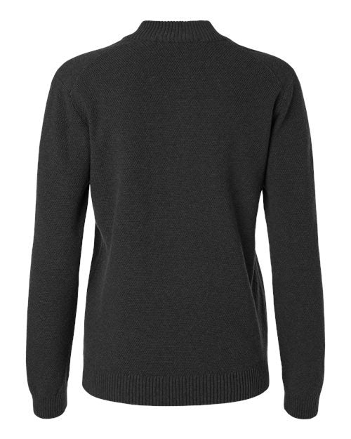 Devon & Jones Women's Hartland Textured Quarter Zip Sweater-2