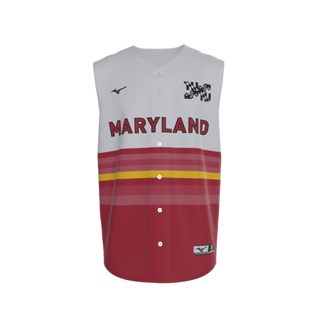 Mizuno Full Button Sleeveless Jersey League Outfitters