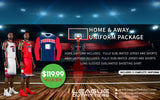 Three Point Elite Basketball Uniform Package – Fully Sublimated Reversible Home & Away Jersey & Shorts