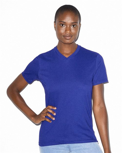 American Apparel Women'sFine Jersey Classic V-Neck Tee American Apparel